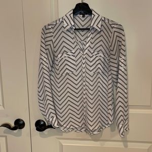 Express chevron blouse